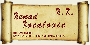 Nenad Kočalović vizit kartica